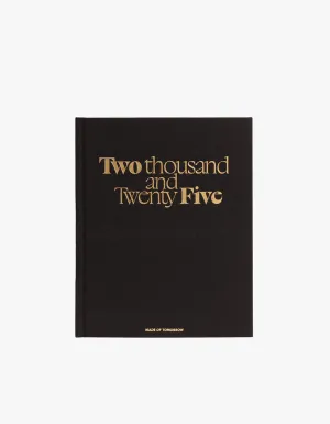 2025 Daily Diary - Black With Gold Foil