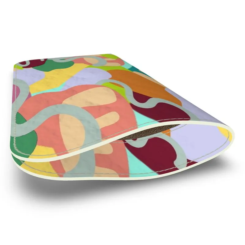 Abstract Wild Luxury Leather Glasses Case