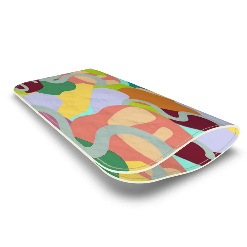 Abstract Wild Luxury Leather Glasses Case