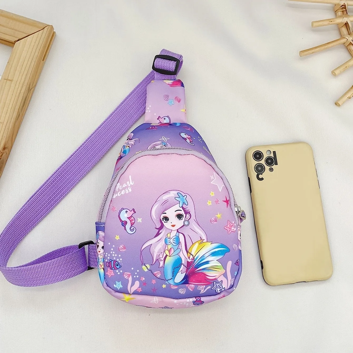 Adorable Mermaid Crossbody Bag Set  Perfect Gift for Girls