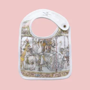 Atelier Choux Small Bib Carousel Gold Snaps