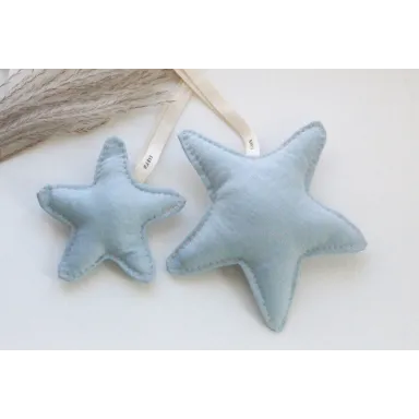 Baby-O Stitched Linen Star Plushies