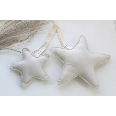 Baby-O Stitched Linen Star Plushies