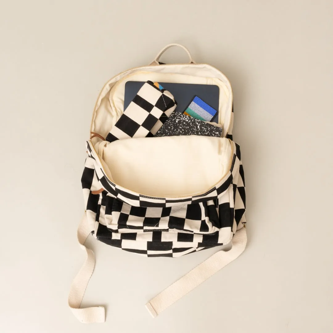 Backpack - Black Checker