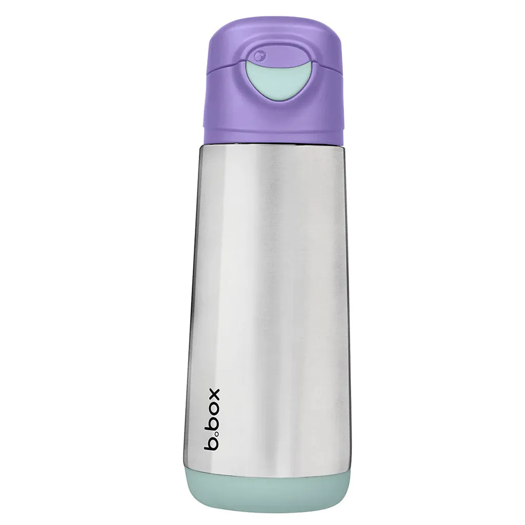 b.box Insulated Sport Spout Bottle - 500ml (Lilac Pop)