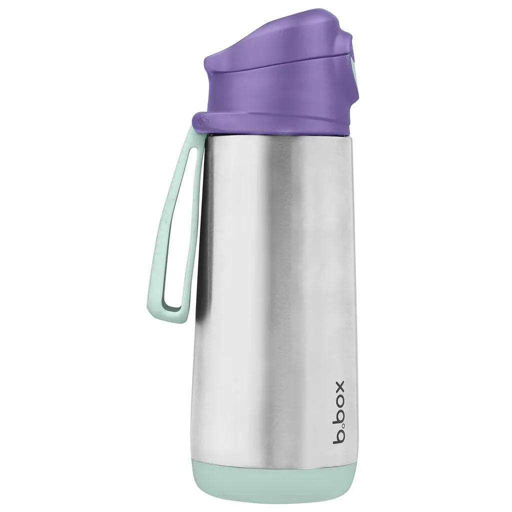 b.box Insulated Sport Spout Bottle - 500ml (Lilac Pop)