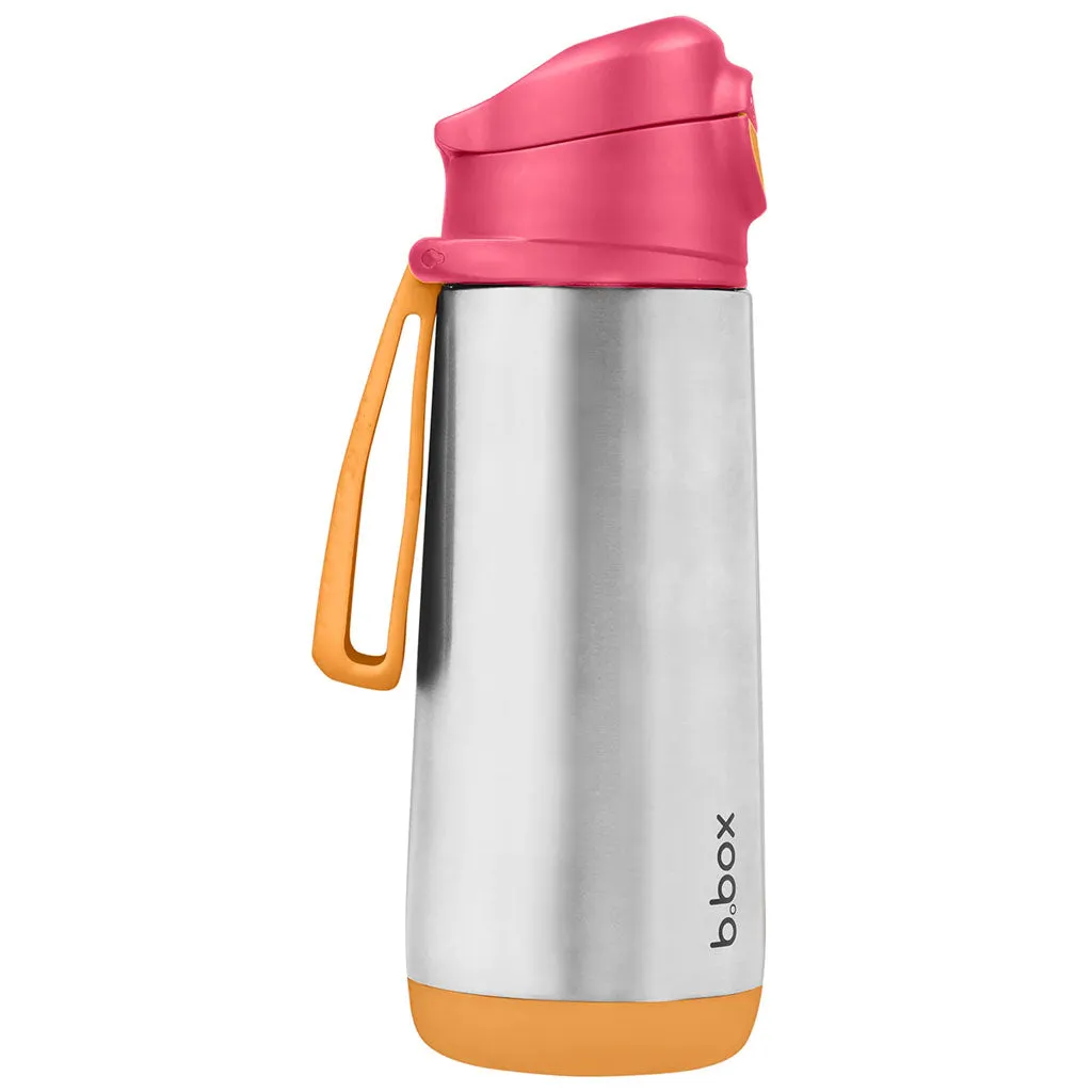 b.box Insulated Sport Spout Bottle - 500ml (Strawberry Shake)