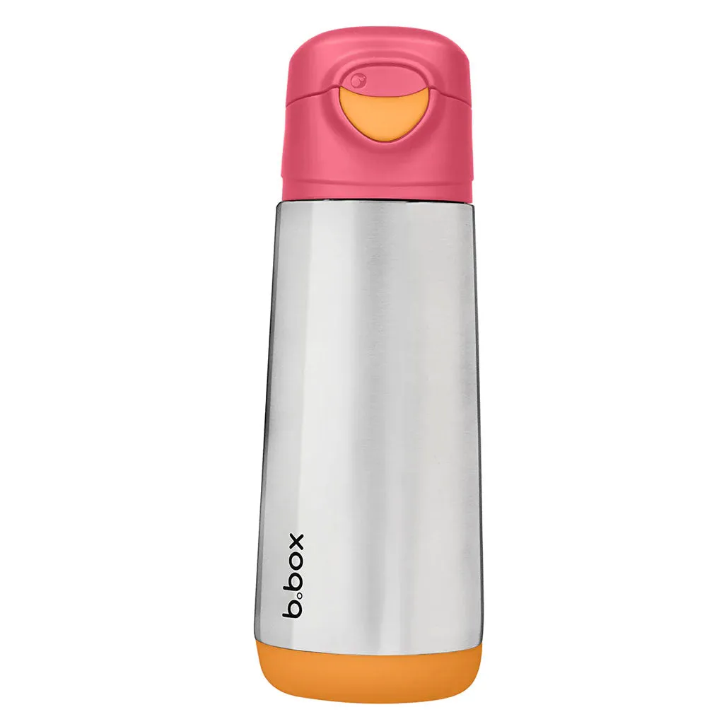 b.box Insulated Sport Spout Bottle - 500ml (Strawberry Shake)