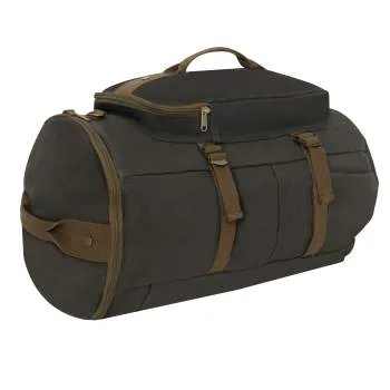 Canvas Convertible Duffle Bag Backpack