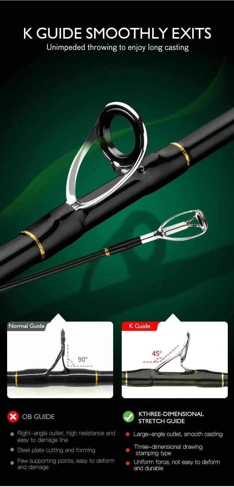 CEMREO MACAN Spinning Carbon Rod (1.8m / 2.4m)