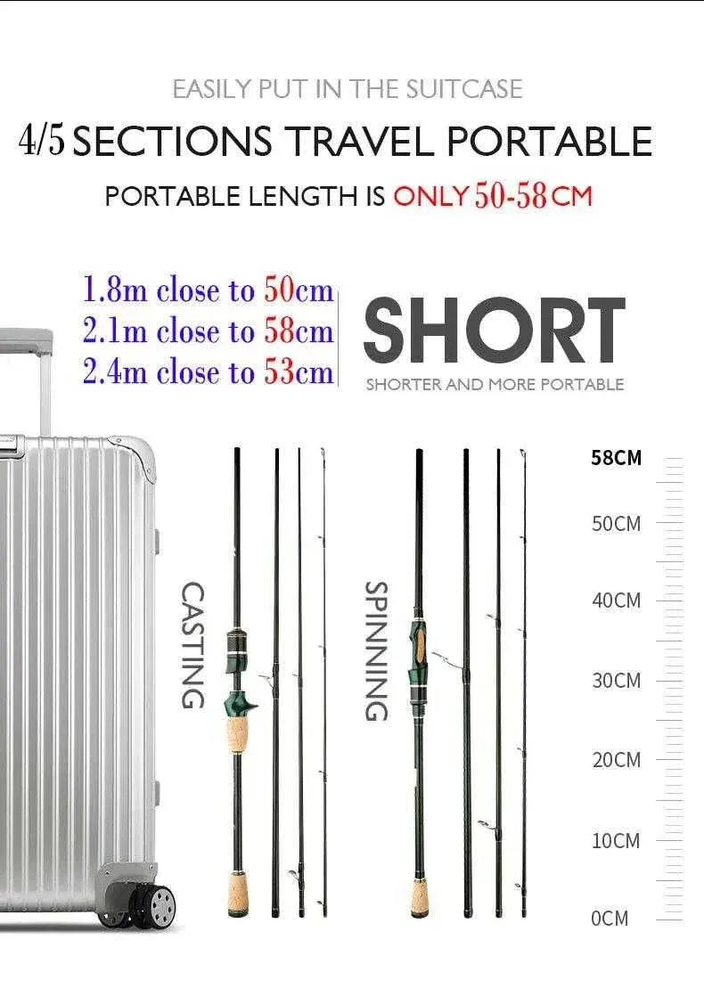 CEMREO MACAN Spinning Carbon Rod (1.8m / 2.4m)