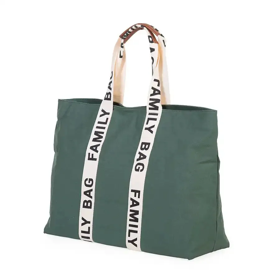 Childhome Family Bag Signature Canvas (Green)