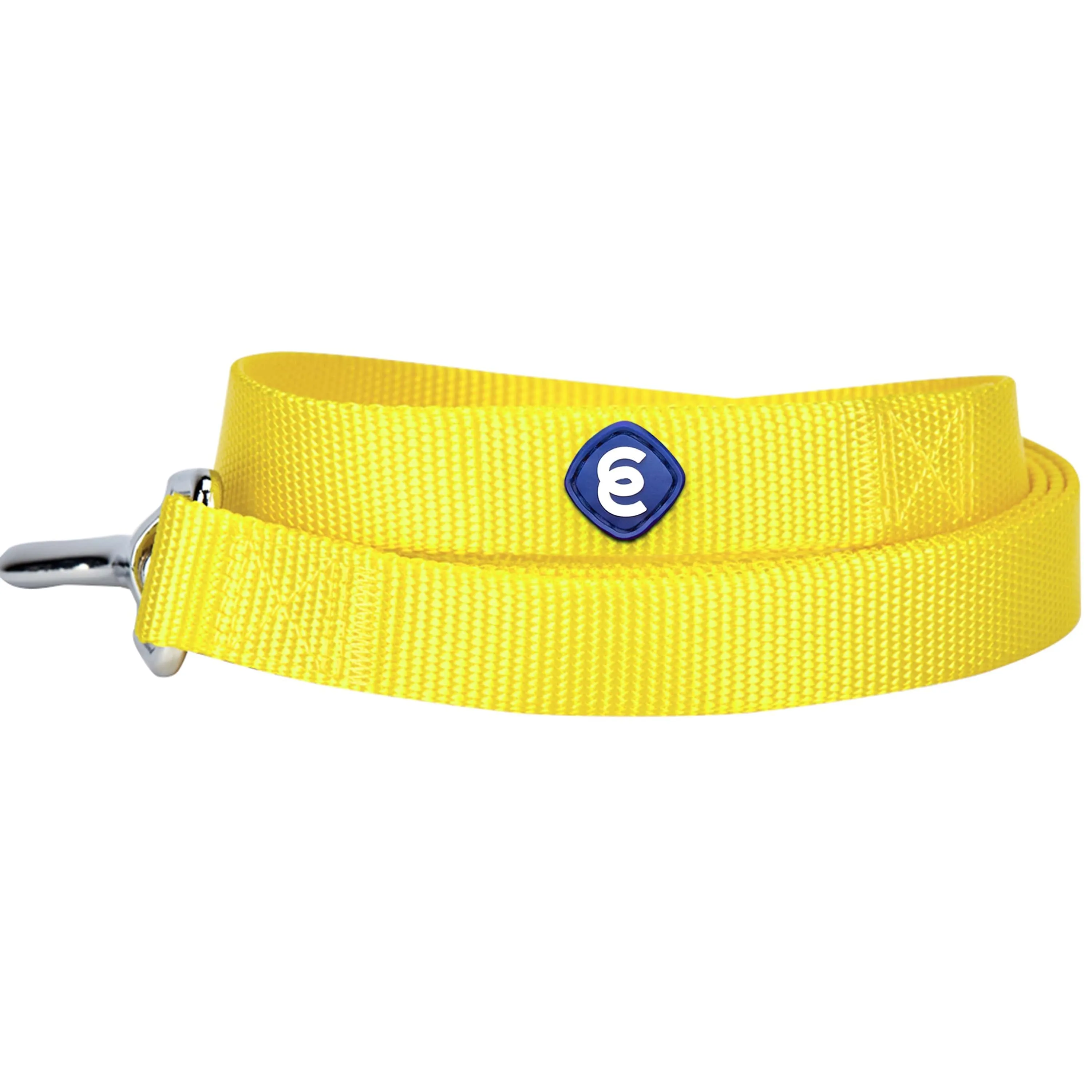 Classic Solid Color Dog Leash, Yellow/Orange