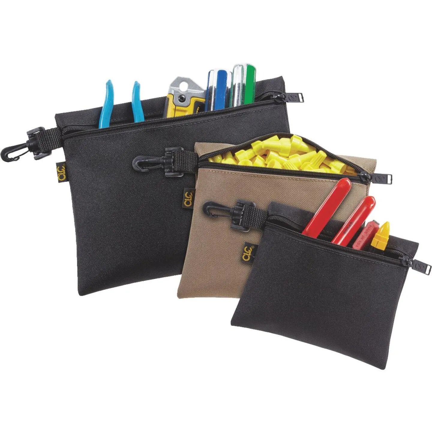 CLC Single-Pocket Multipurpose Zippered Tool Pouch (3-Set)