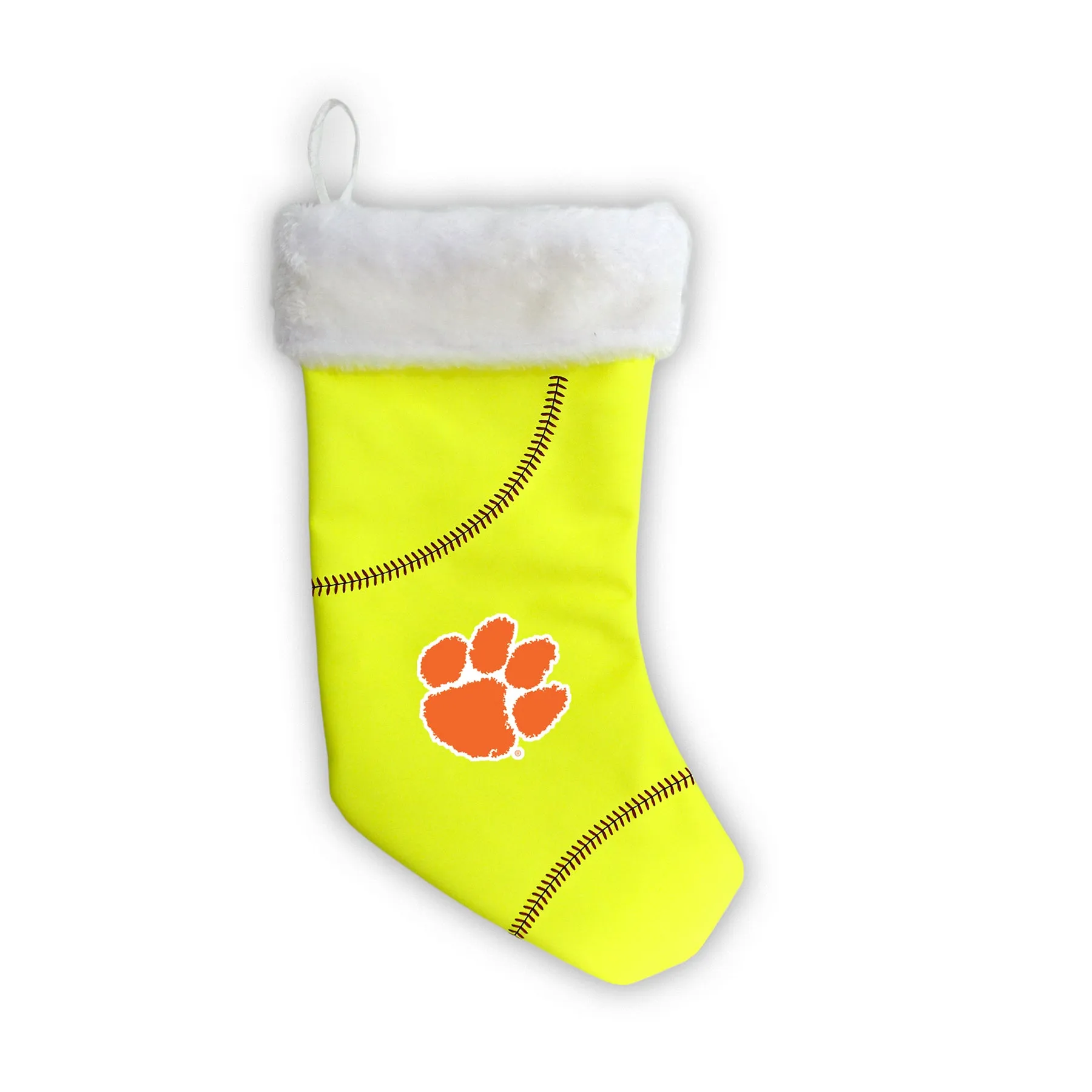 Clemson Tigers 18" Softball Christmas Stocking