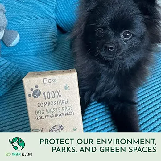 Compostable Dog Waste Bags | 1 Pack - 60 Large Bags