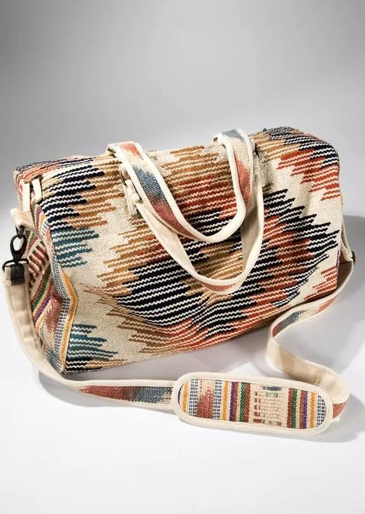 Desert Rose Aztec Weekender Travel Tote Bag