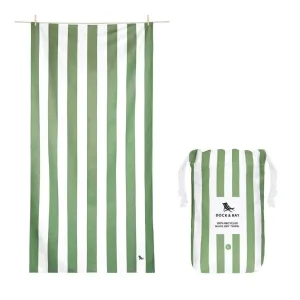 Dock & Bay Beach Towel Cabana Light Collection XL - Cayman Olive