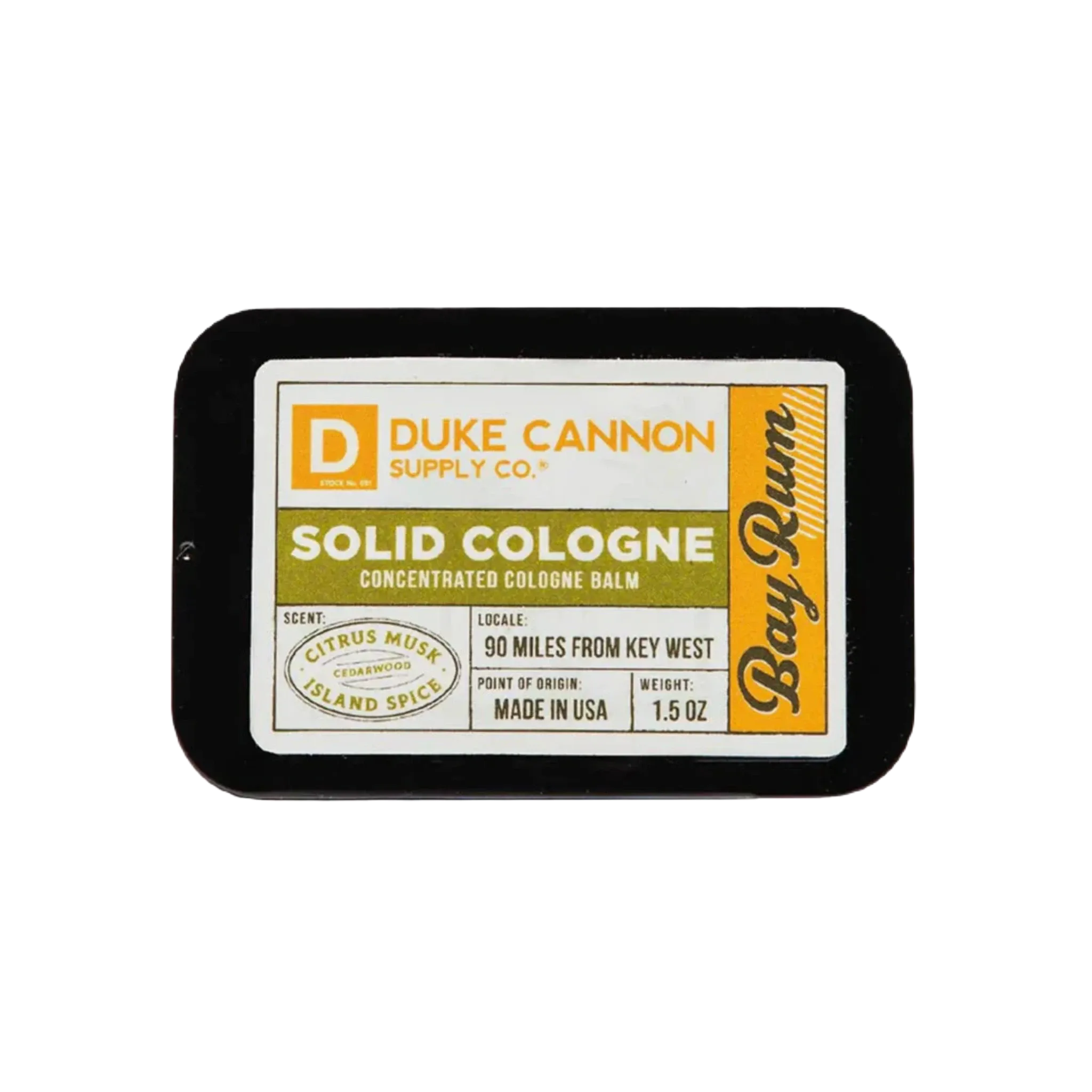 Duke Cannon Solid Cologne Bay Rum