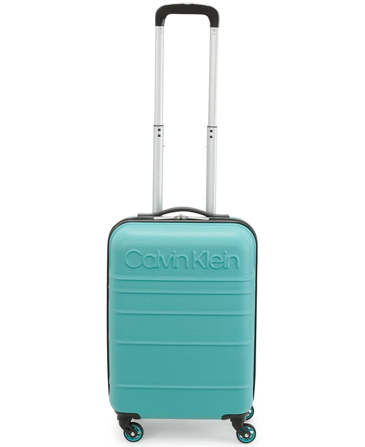 fillmore 3 piece Calvin Klein hard side suitcase set, turquoise