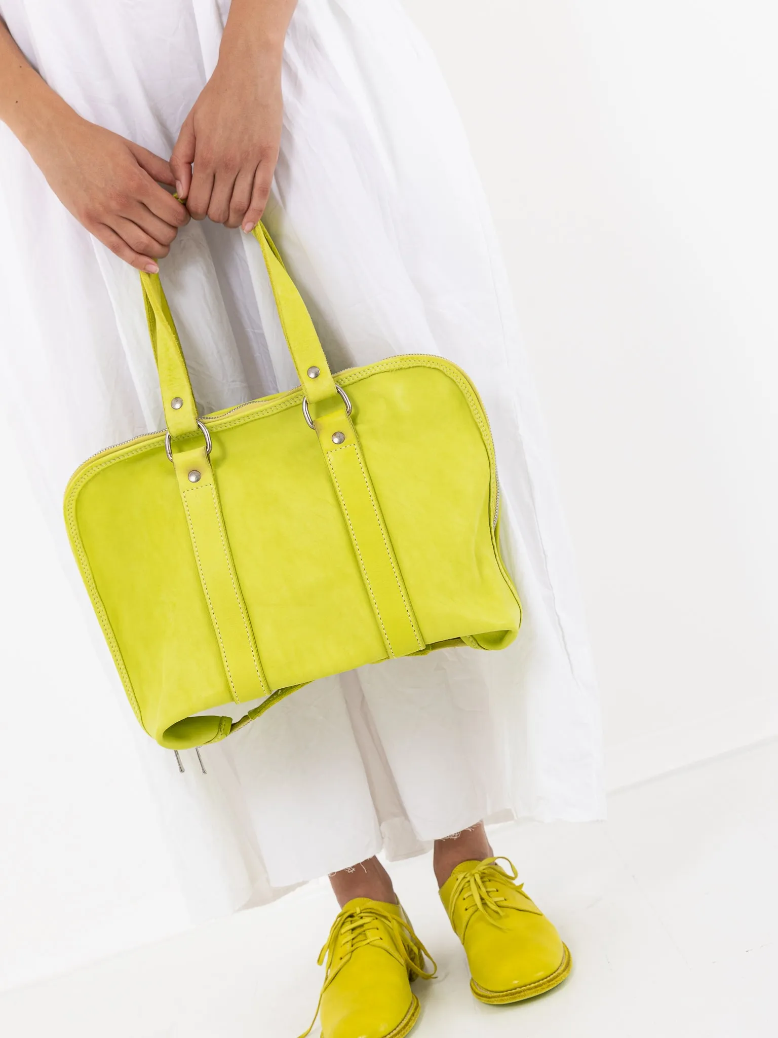 Guidi GB0 Handbag, Neon Yellow