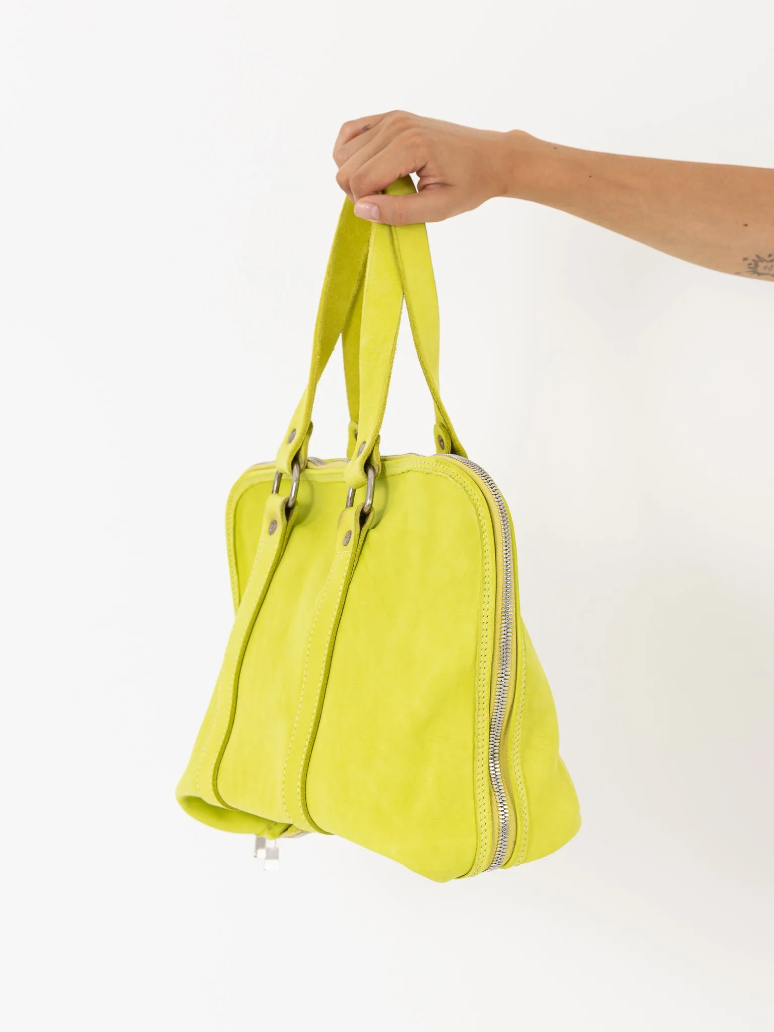 Guidi GB0 Handbag, Neon Yellow