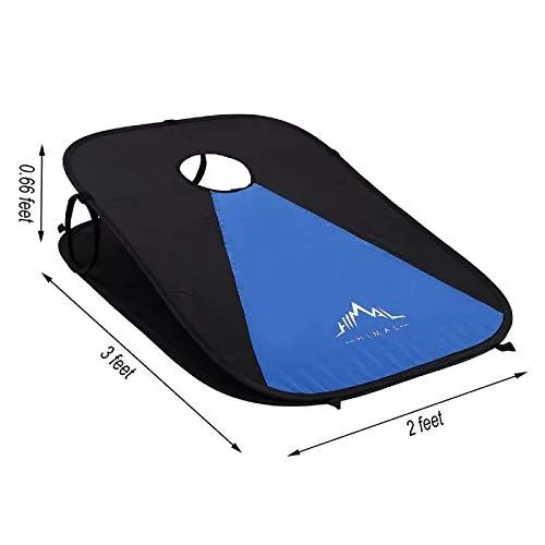 Himal Collapsible Portable Corn Hole Boards With 8 Cornhole Bean Bags  (3 x 2-feet)