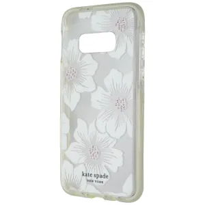 Kate Spade Defensive Hard Case for Galaxy S10e - Hollyhock Floral / Clear Cream