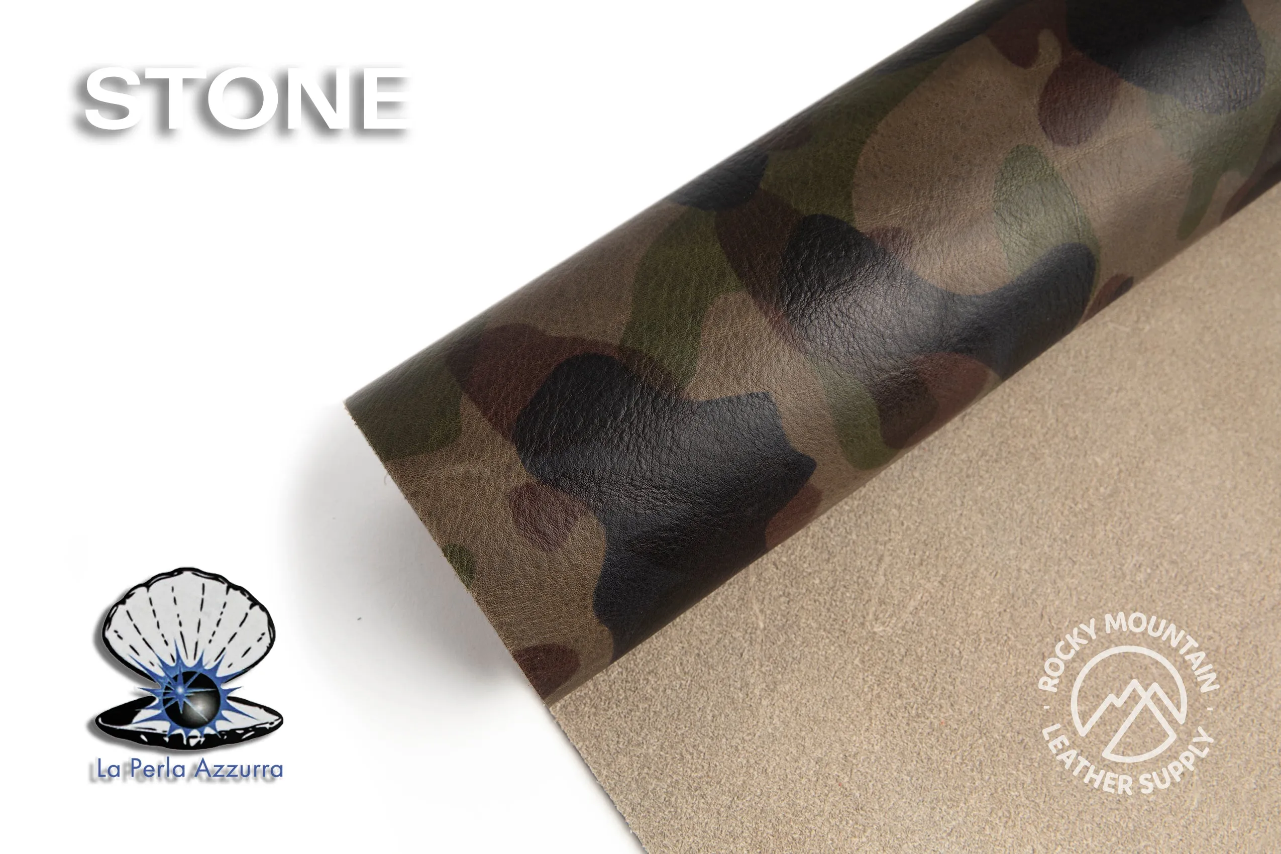 La Perla Azzurra - Camouflage (Camo) Leather (HIDES)