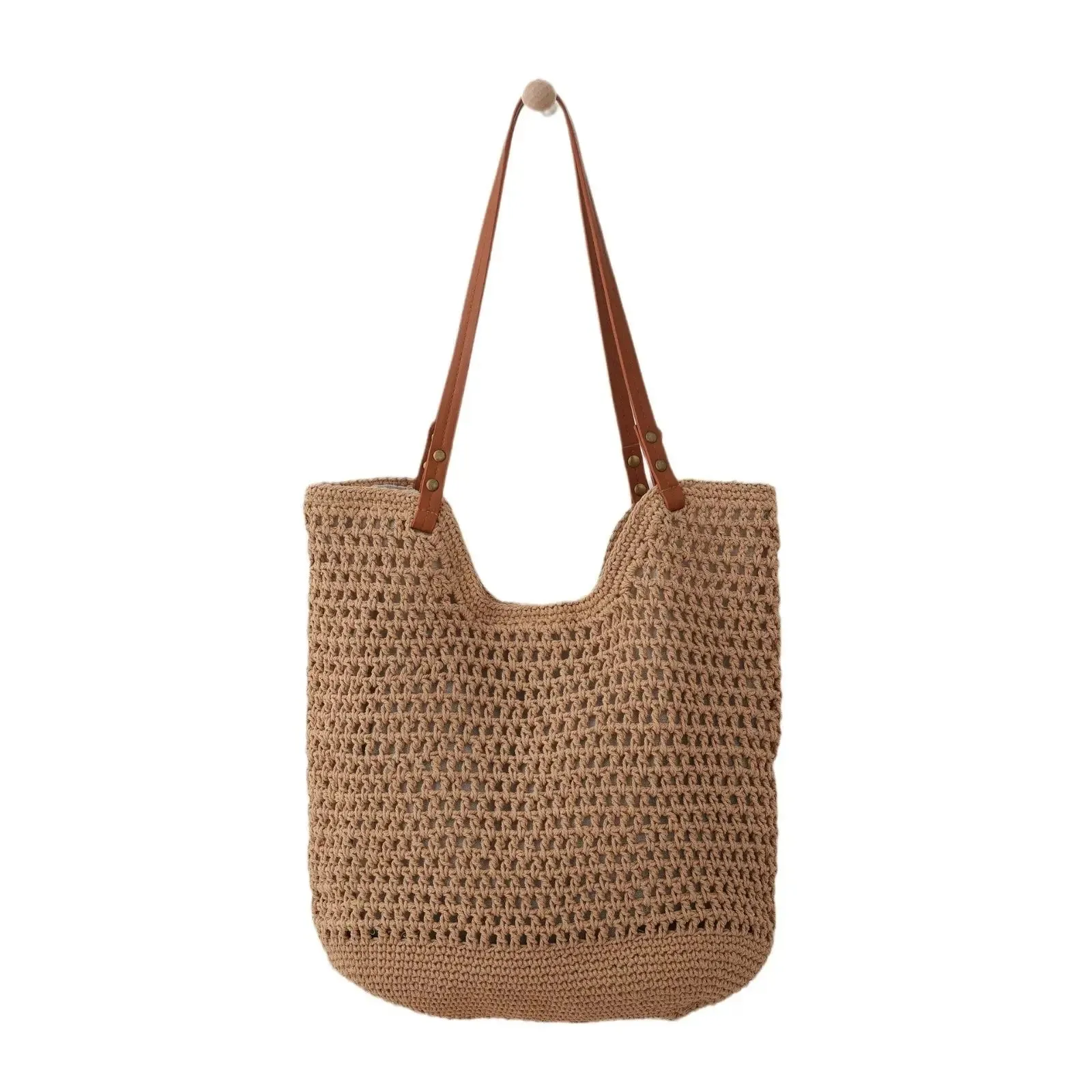 Mesh Woven Lightweight Straw Handbag