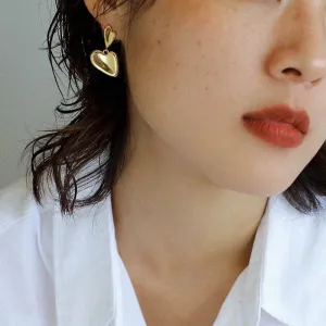 Minimalist Double Heart Earrings