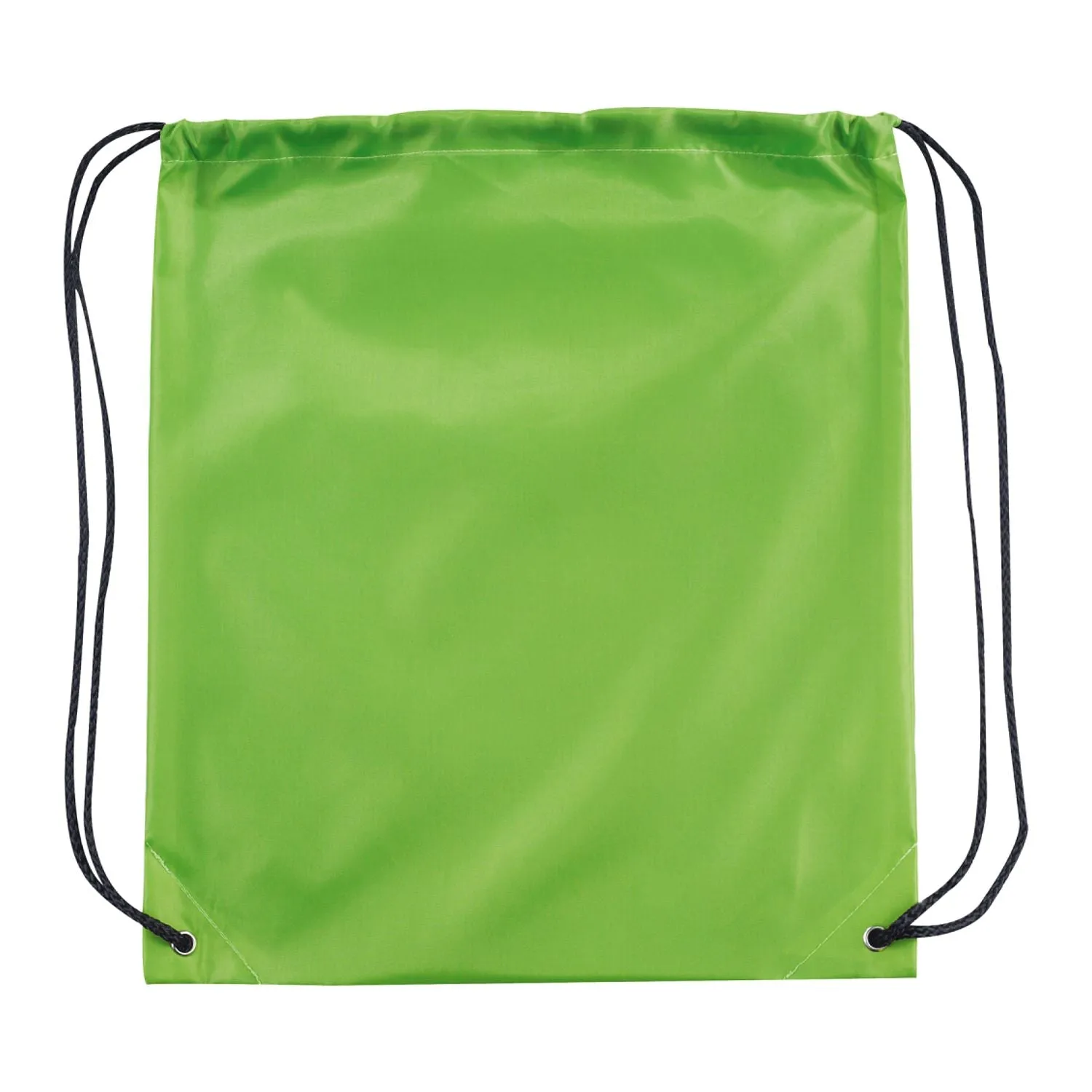 Oriole Polyester Drawstring Bag - Lime Green