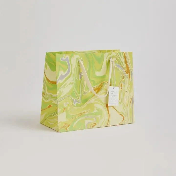 Paper Mirchi Hand Marbled Medium Gift Bag Pastel