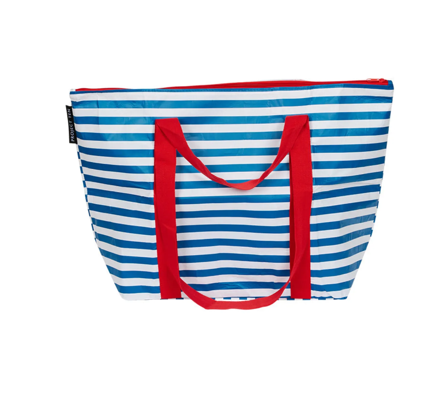 Project Ten Breton Stripe Zip Medium Tote