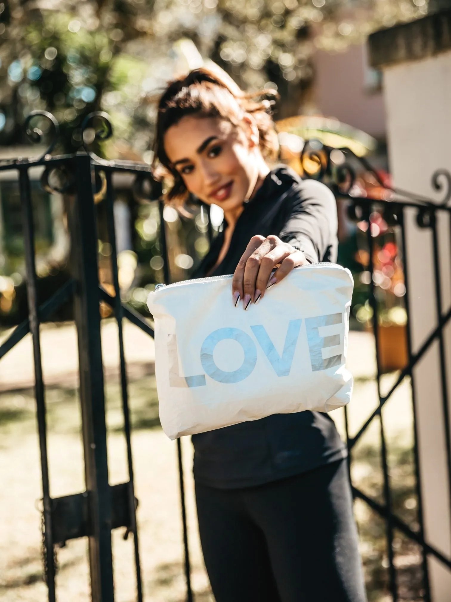 Set of Three Travel Packs - Everyday Tote Set in Shimmer White