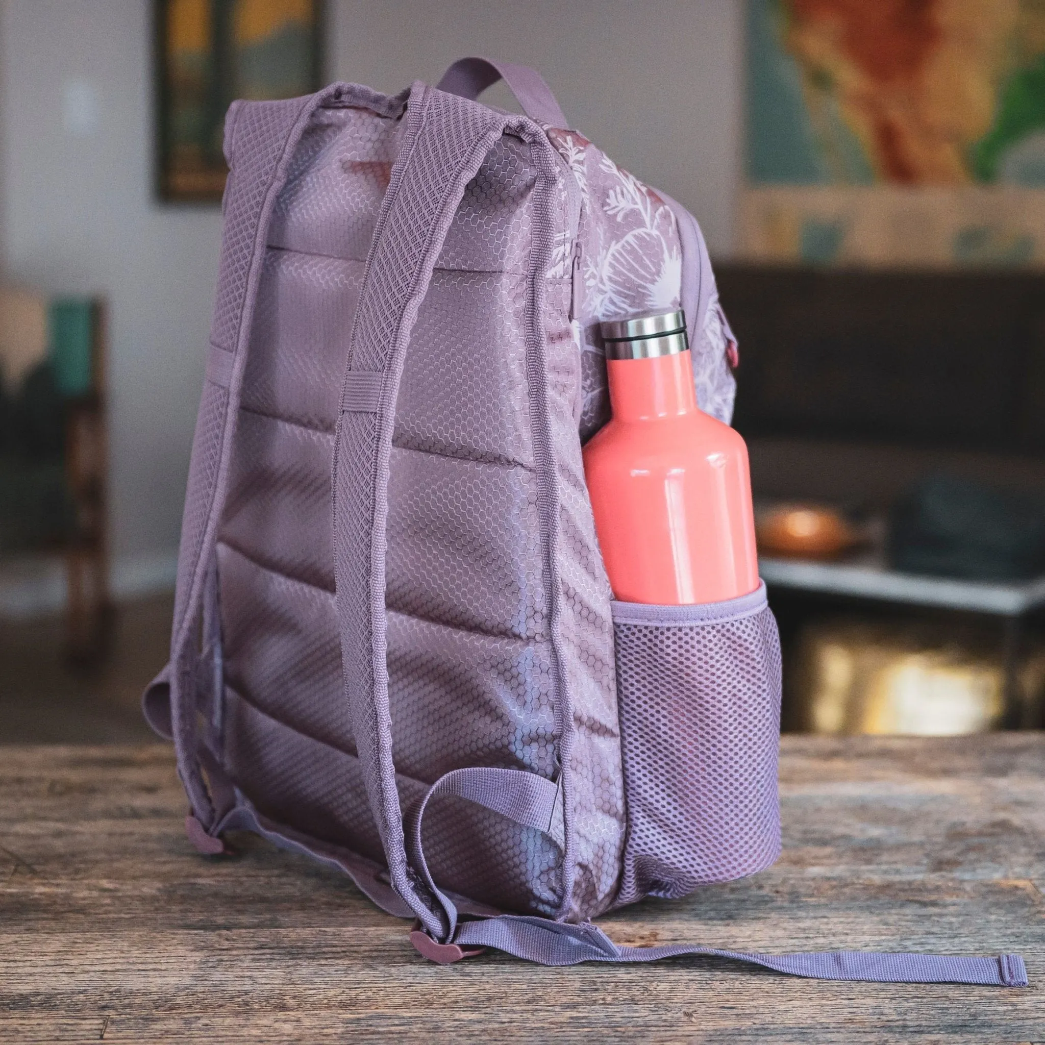 Signature Backpack - Pink Hibiscus