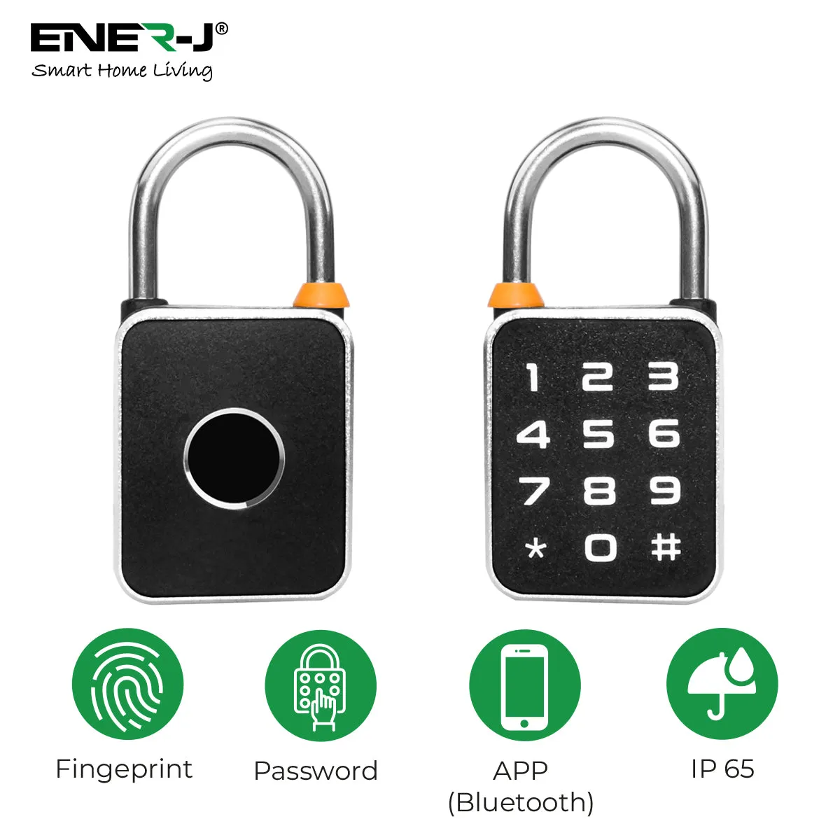 Smart Fingerprint & Numerical keypad Padlock with APP control