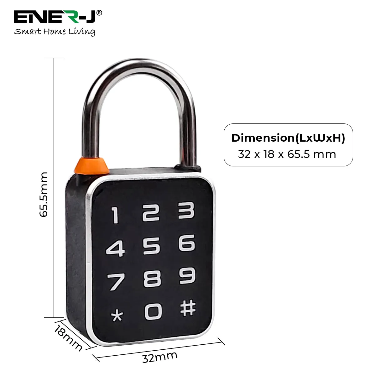 Smart Fingerprint & Numerical keypad Padlock with APP control