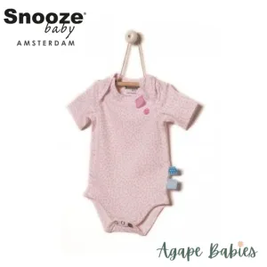 Snoozebaby Short sleeve Romper in Pink dot - 4 Sizes