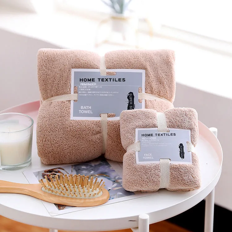 Soft and Absorbent Towel Set for Home and Spa Use, HG0062