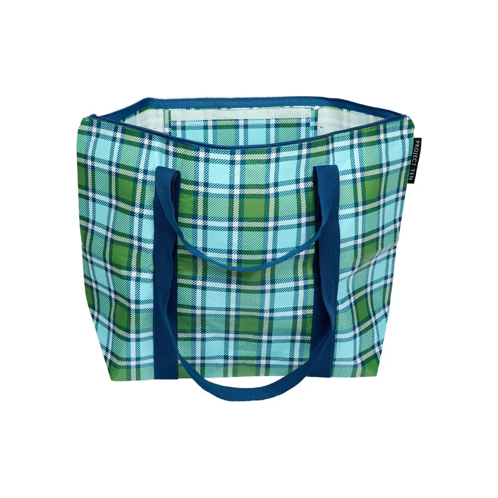 Tartan Zip Medium Tote