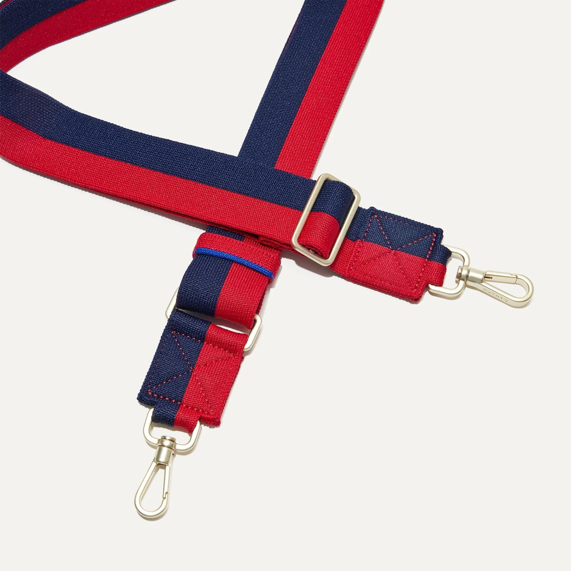 The Crossbody Strap - Navy and Red