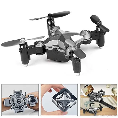 Top Race Foldable Mini Drone, with Altitude Hold, Headless Mode and 1 Key Return