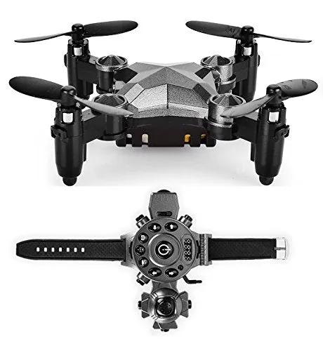 Top Race Foldable Mini Drone, with Altitude Hold, Headless Mode and 1 Key Return