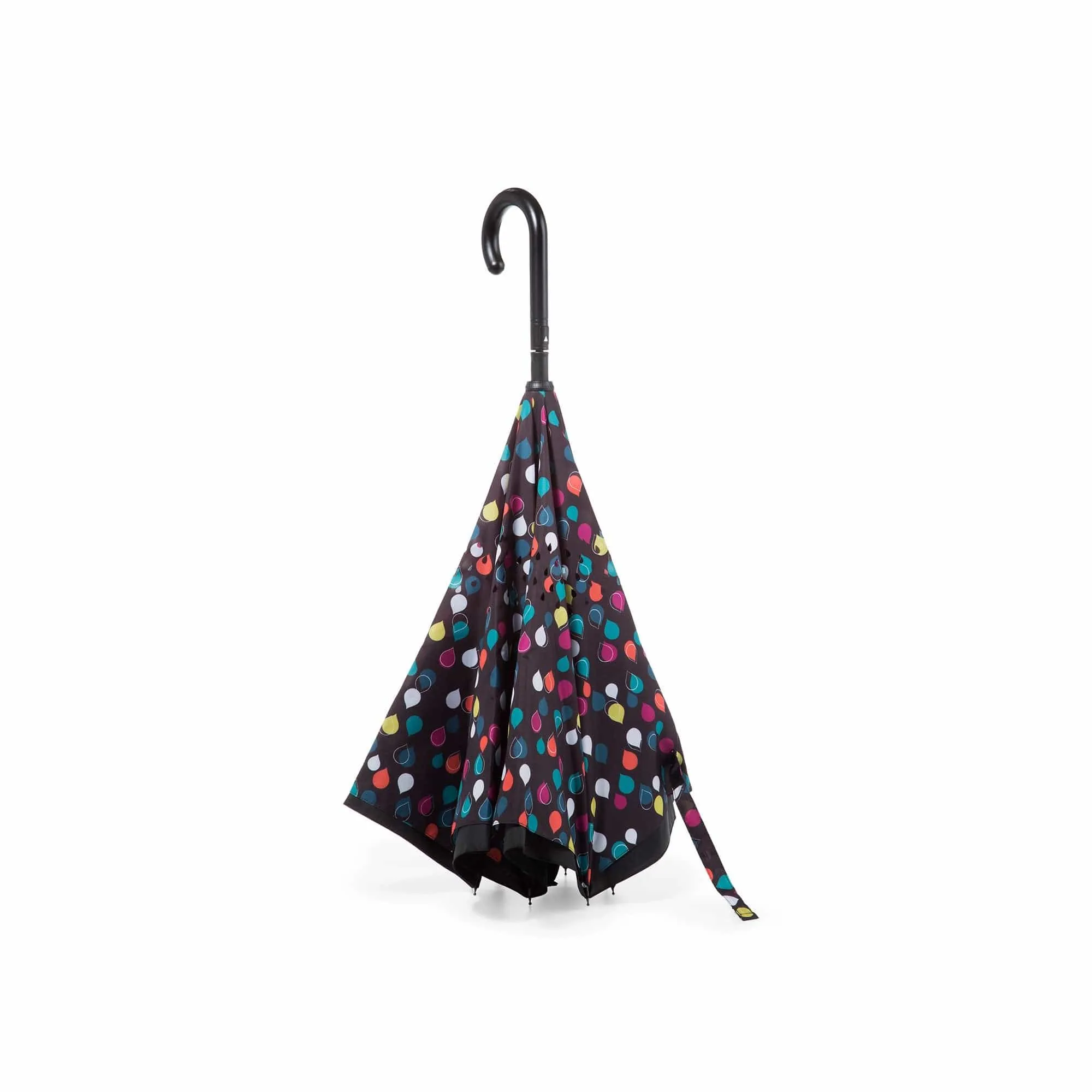 Totes InBrella Umbrellas with Polka Dots 47" Coverage, Lifetime Warranty