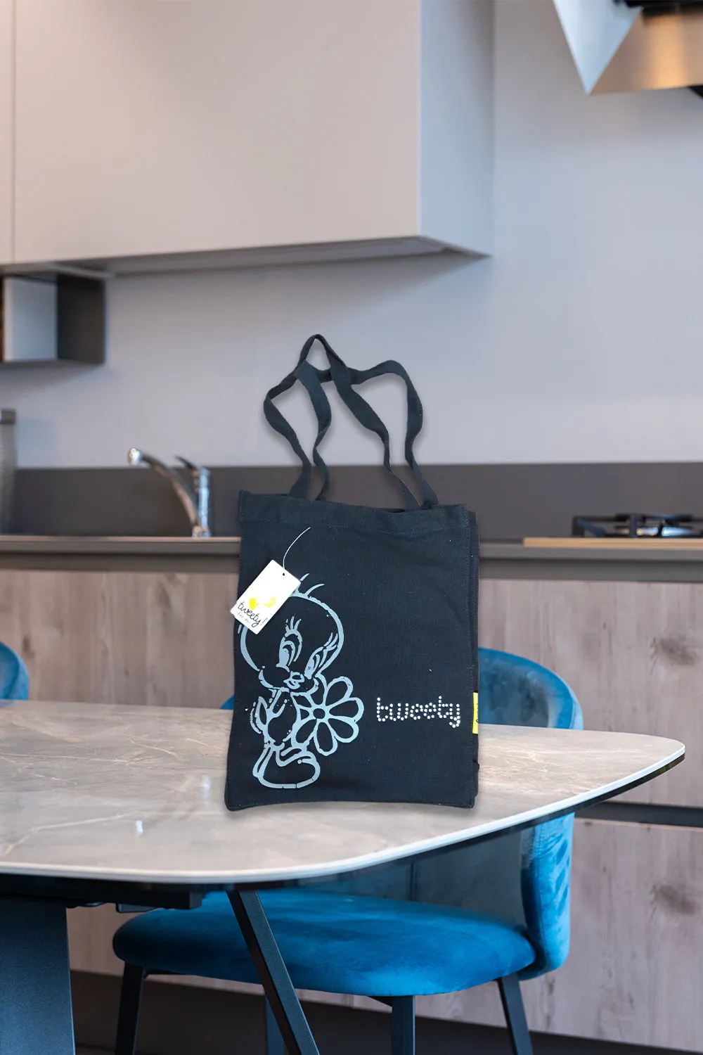 Tweety Black Tote Bag