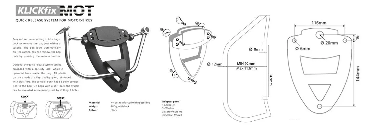 UNIT Garage Klickfix Racks - BMW R Series Classics