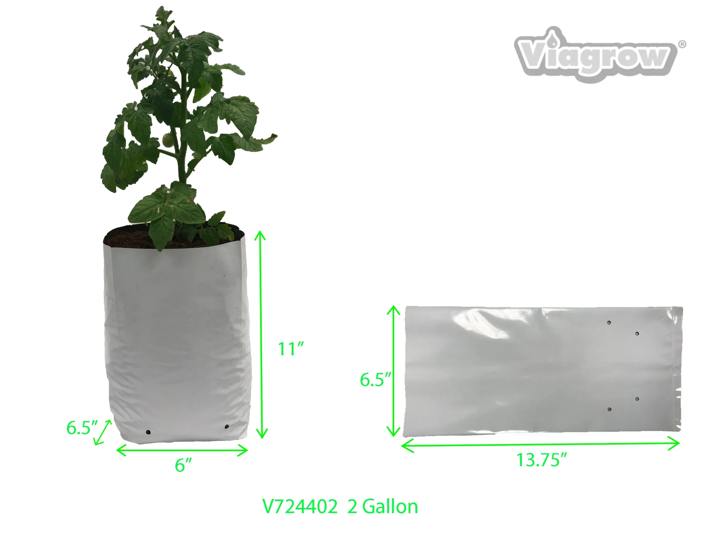 Viagrow Plastic Grow Bags (Case)